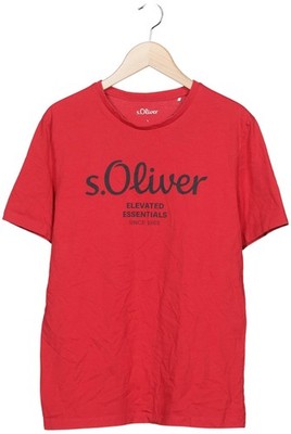 s.Oliver T-Shirt Herren Oberteil Shirt Sportshirt Gr. L Baumwolle Rot #dmk0tcl