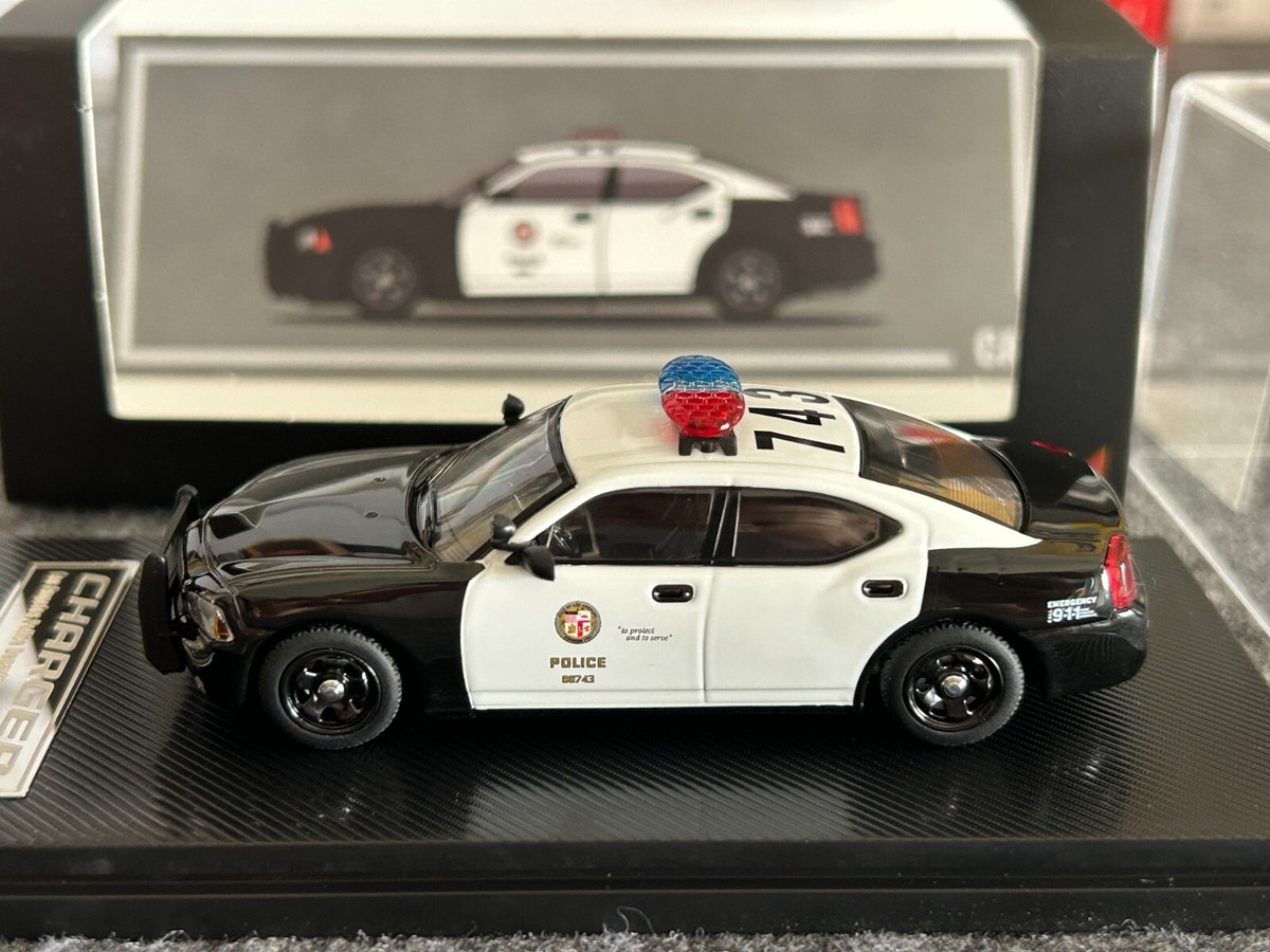 Rollin 1:64 2008 LAPD Charger Police Muscle Model Diecast