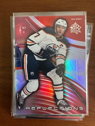 Connor McDavid 2020-21 Upper Deck Extended Series Reflections Ruby 418/500