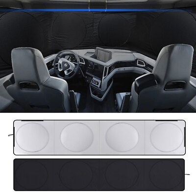 For International Truck Windshield Side Window Sun Shade UV Heat Block Cover