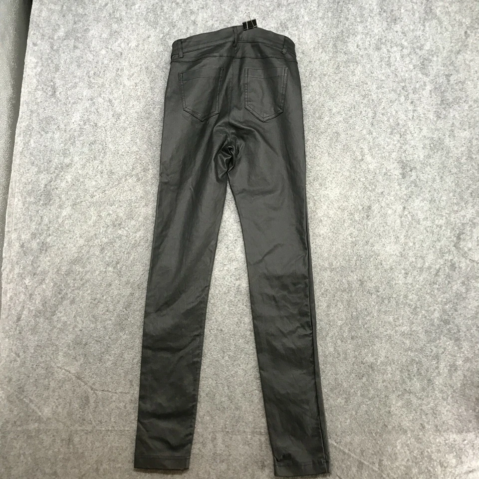 Леггинсы папайя брюки подростковый размер маленький искусственная кожа суперэластичные черные б/у в отличном состоянии - Изображение 2 из 4