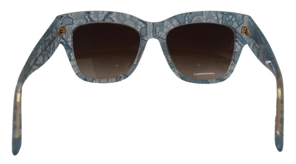 Gafas de sol DOLCE & GABBANA DG4231 azul encaje acetato cristal mariposa PVP 500 USD Foto 4 de 4