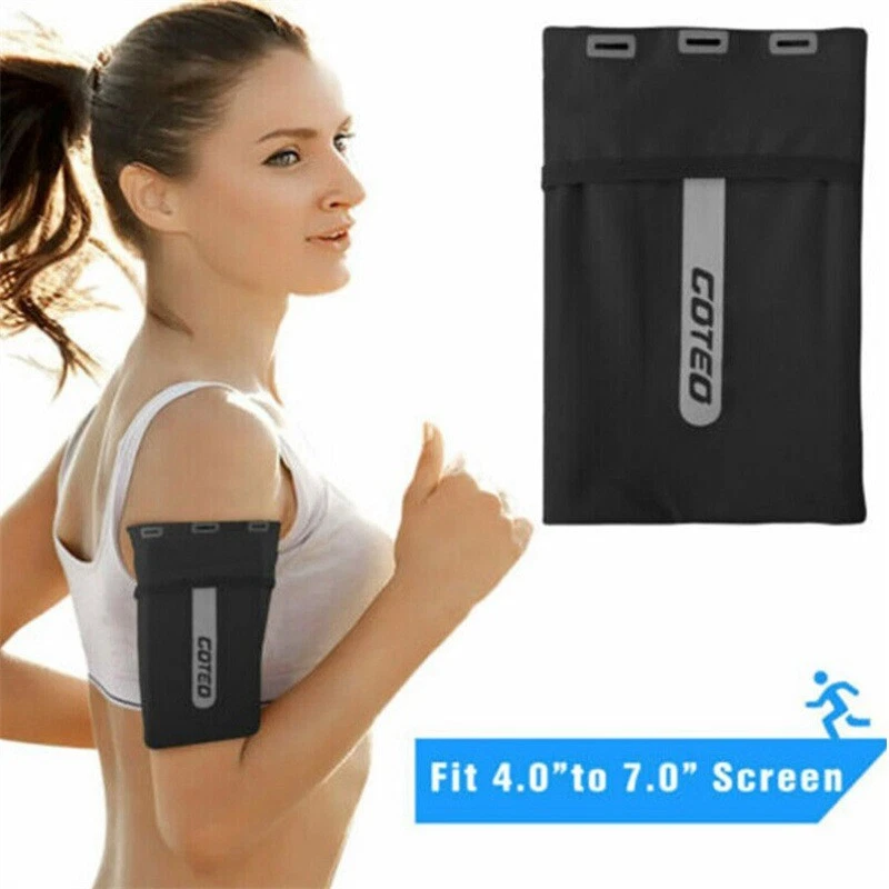 Sports Gym Cell Phone Holder Pouch Case Key Bag Arm Band Running Jogging Pouch - Image 4 of 4