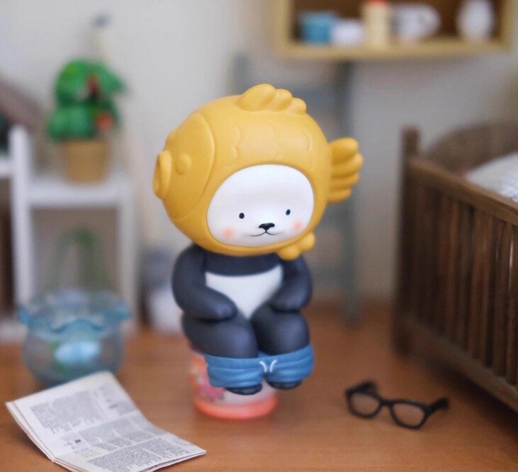 Planet Bear Panpan Theater Taiyaki Panda 2.5In Mini Figurine