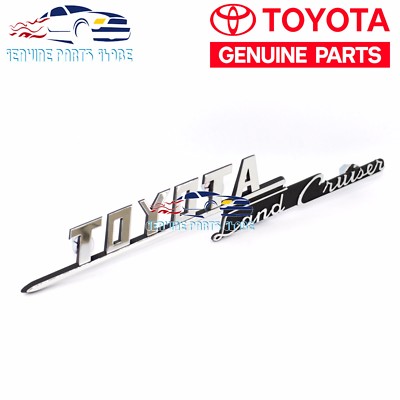OEM Toyota Land Cruiser Front Fender Emblem 1969-1974 - Chrome 75305-60011