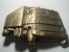 Vintage 1970s Semi Rig Tractor Trailer Truck Trucking Truckers Belt Buckle