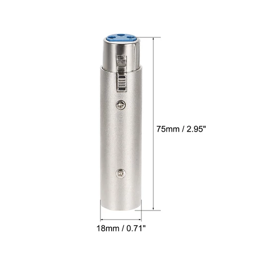 8PZ Adattatore XLR 3 Poli Femmina a Maschio XLR Microfono Adattatori Audio US - Foto 2 di 10