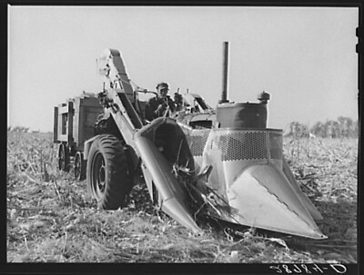 8'' x 10'' Mechanical corn picker. Grundy County, Iowa