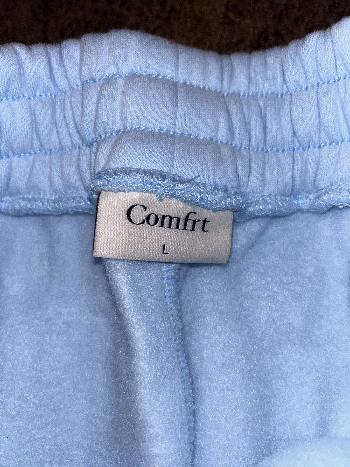 Comfrt Pastel Collection Sweatpants  Baby Blue Color Unisex size large  