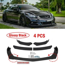 Glossy Black For KIA Stinger Forte Front Bumper Lip Splitter Spoiler Chin