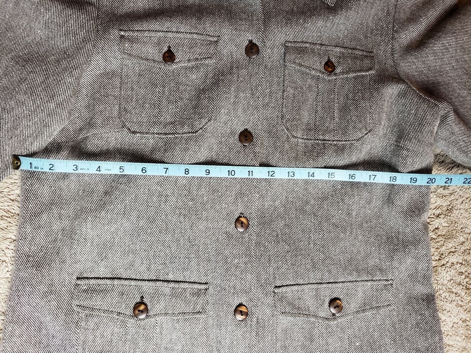 Dialogue Gray Field Jacket women's medium size Li… - image 4