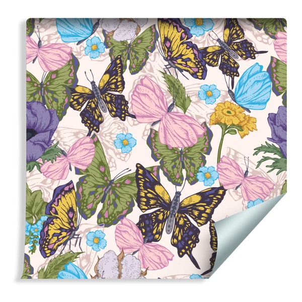 10M Vlies Tapete Rolle Kinderzimmer Blumen Schmetterlinge Xxl 1180-image