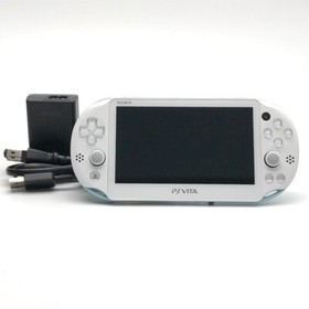 SONY PS Vita PCH-2000 Slim Light Blue White Wi-Fi LCD FW:3.74 w/ Charger "Mint"
