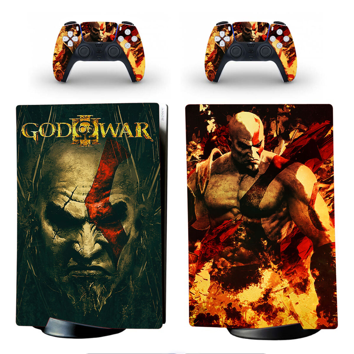 God of War PS5 Controller & Console Skin Kratos Ragnarok 