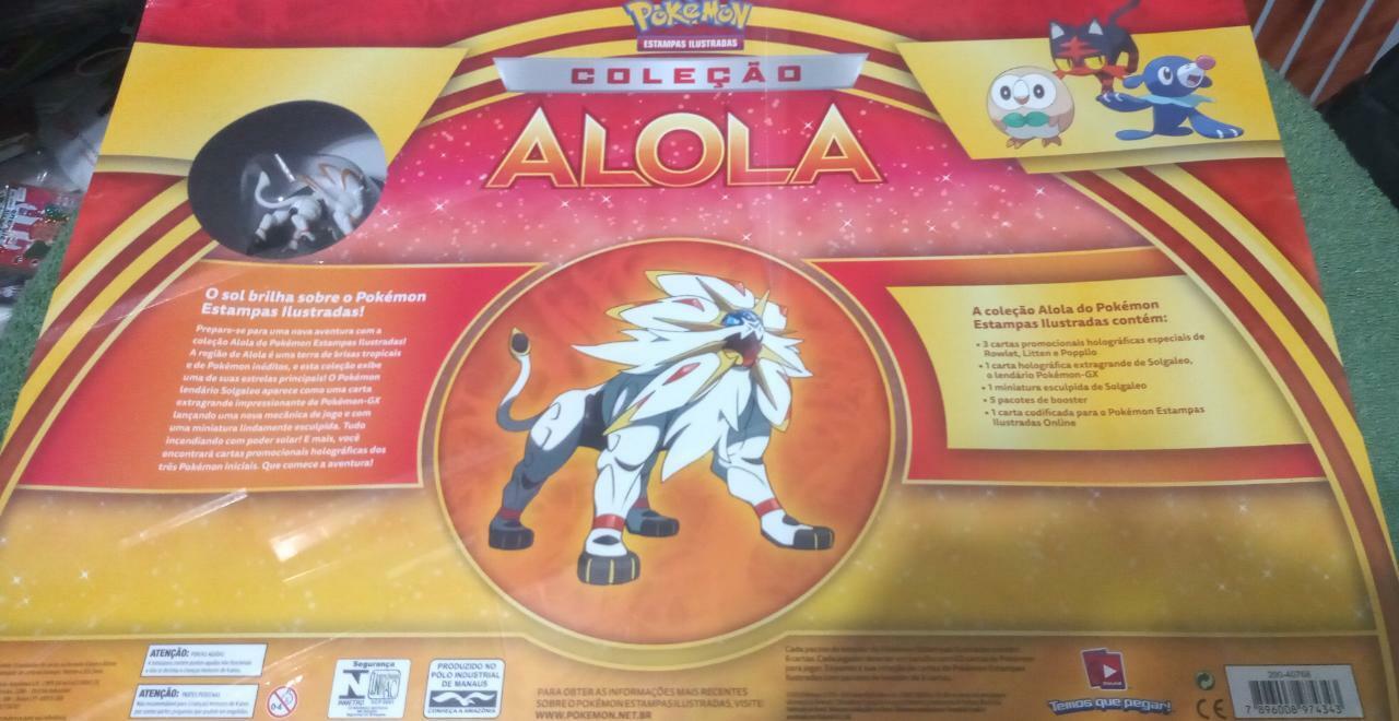 Pokémon Box Solgaleo GX Coleção Alola - supe