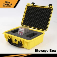 3 Row Graded Card Storage Box Heavy Duty Weatherproof Case Slab Holder Protector