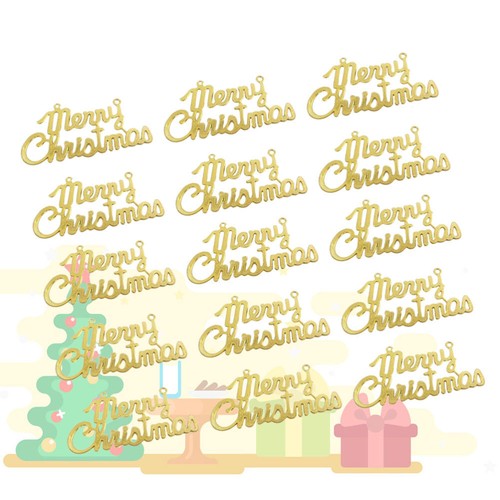 20 Pcs Christmas Hanging Ornaments Tree Decorative Letters Pendants eBay