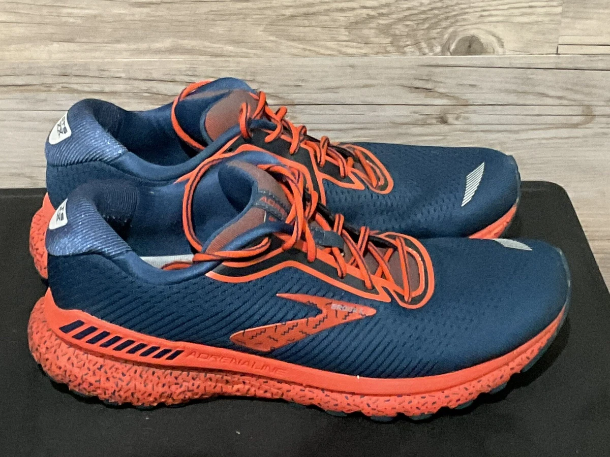 Brooks Adrenaline GTS 20 Running Shoes Sz. 11 Dark Blue Orange