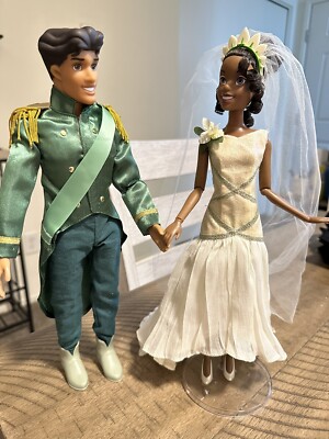 Disney Store TIANA NAVEEN ROYAL WEDDING Dolls Princess and the