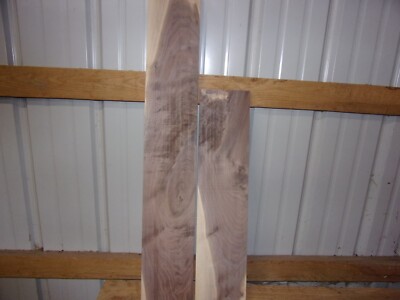 2 PC WALNUT LUMBER WOOD KILN DRIED BOARDS 3/4'' THICK LOT 1319V END MATCHED