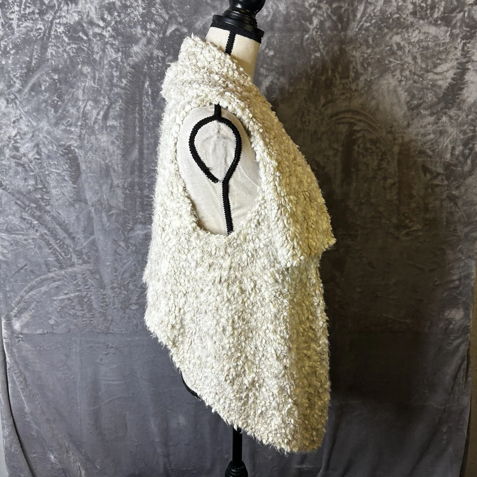 Chaleco Kensie Fauz Piel Tinte Espacial Talla Grande Grueso Tejido Lagenlook Minimalista Foto 3 de 4