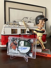 2021 Topps Tribute Wall Graphs Mike Yastrzemski 1/1 Auto Fenway Green Monster 