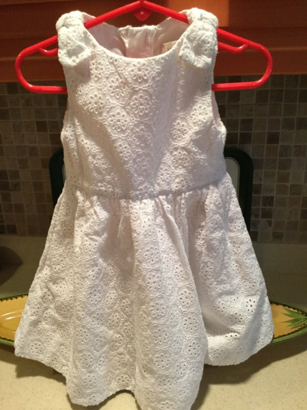 Kate Spade New York White eyelet dress Toddler Girl 92/2Y ADORABLE | eBay