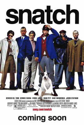 SNATCH Movie POSTER PRINT 27x40 Jason Statham Benicio Del Toro Brad Pitt
