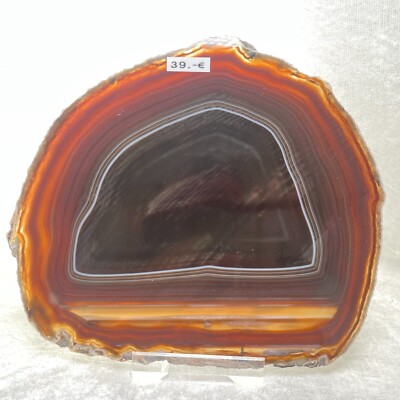 Achat Scheibe 13,9 cm x 15,8 cm Agate Slice Achatscheibe Agate
