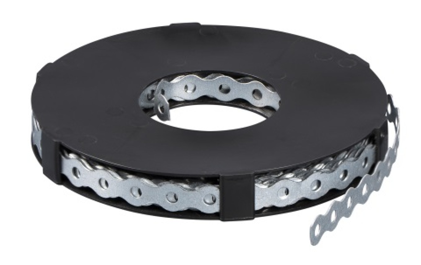 Mounting Tape Steel Perforated in Case 10mb x R-MTC-10M