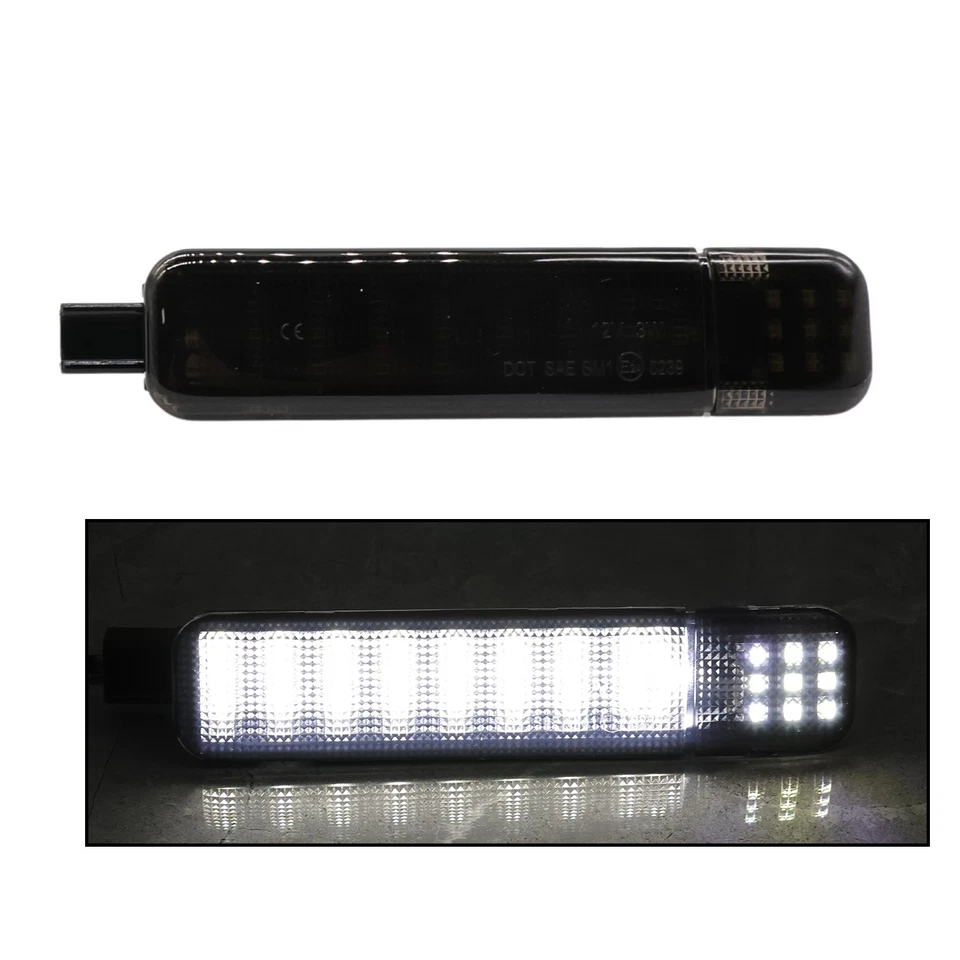2X LED Door Courtesy Inside Light White For Chevy Silverado Suburban Sierra GMC - Imagem 3 de 4