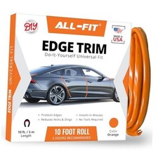 Car Door Edge Protector Universal DIY Edge Trim to Prevent Scratches Orange