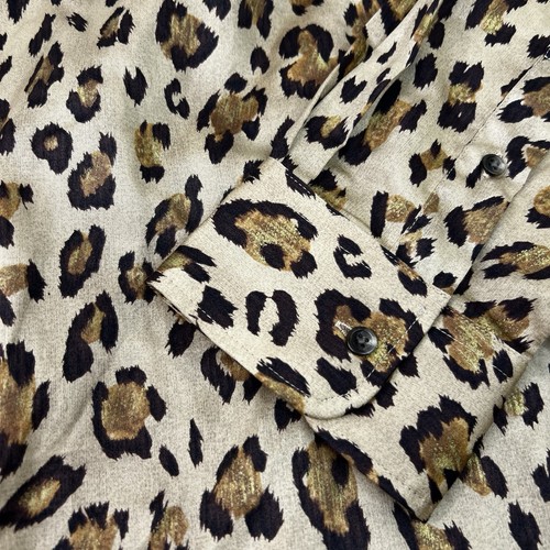 NWT Lauren Ralph Lauren Cheetah Print Animal Blouse Button Shirt MSRP $95 sz 1X - Picture 3 of 7
