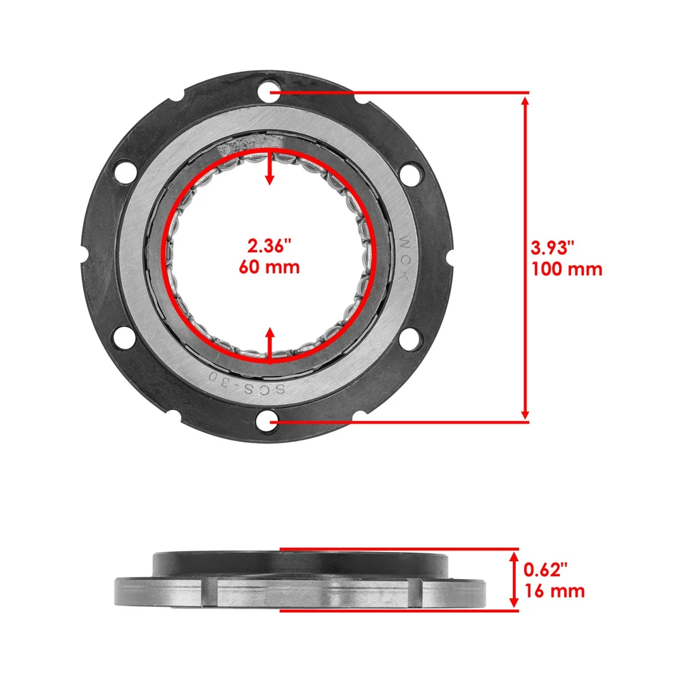 Embrague de arranque unidireccional Sprag para Honda VT600C 600CD Shadow 600 VLX 99-07 Foto 2 de 4
