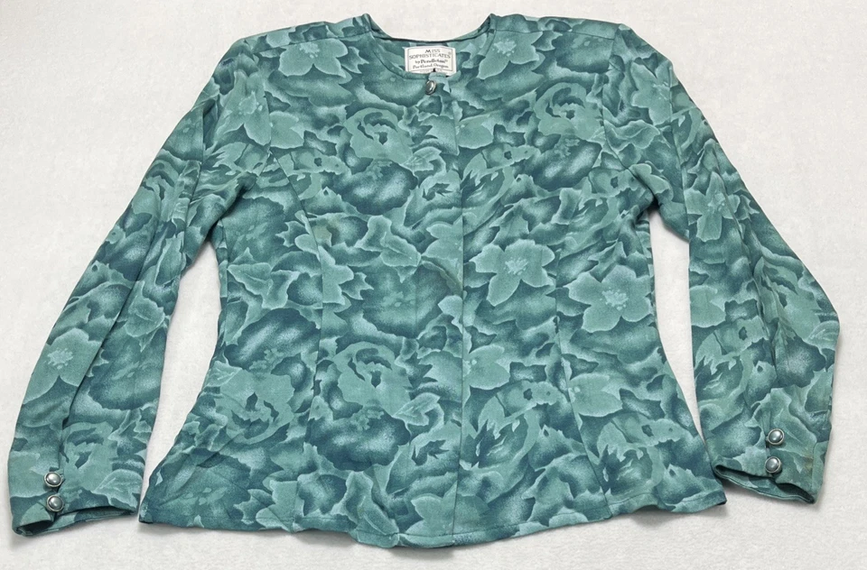 Conjunto de falda plisada floral verde Miss Sophisticates By Pendleton de colección para mujer’s 8 Foto 2 de 4