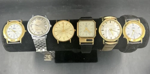 Lot Of 6 Mens Vintage Timex Wrist Watches Quartz Analog Digital, Indiglo + More