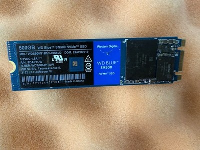WD Blue 500GB SN500 NVMe SSD