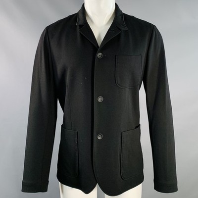 Rag & Bone Größe M Schwarze Viskose Mischgewebe Twill Arbeitsjacke