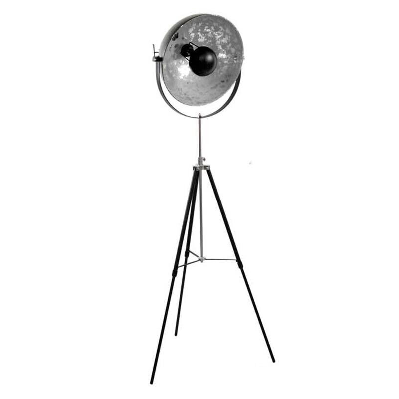Lampada Design Industriale 160cm Silver | Piantana Regolabile