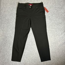 Love Scarlett Women's Size 16 36x30 Black Stretch Waist Trousers Pants NWT