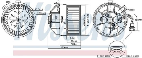 Ventilador interior Nissens 87704 motor ventilador motor ventilador - Imagen 7 de 7