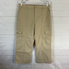 Social standard by Sanctuary Portside Cargo Crop Pants XL Beige Stretch 33x26