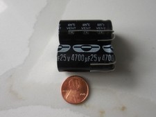 2X 4700uF 25V 105C GOOD QUALITY JAMICON Radial Electrolytic Capacitors 35x18mm