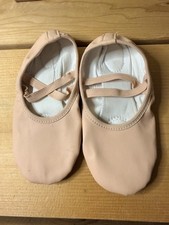 Stelle Girls Ballet Shoes Soft Leather Pink Size 3 Kids Split Sole