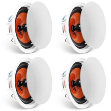 8x4" 100W 8  89dB In-Ceiling Speakers Flush Mount Waterproof 4-Piece Set