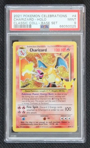 New Listing2021 Pokemon Celebrations Classic Collection Base Set Charizard Holo #4 PSA 9