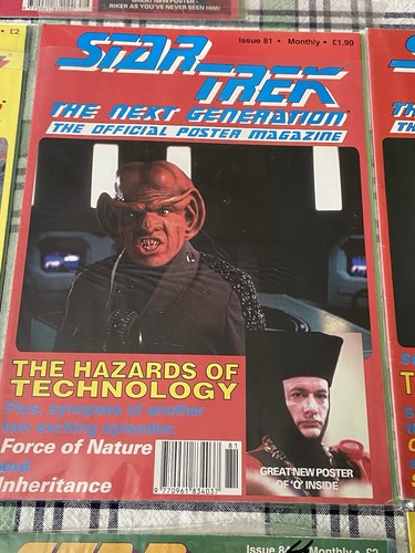 Star Trek The Next Generation Official Poster Magazine Lot Of 9 - Picture 11 of 18