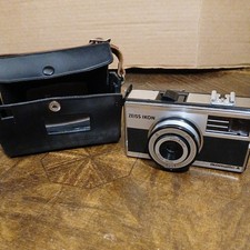 Zeiss Ikon Ikomatic A Film Camera Clean Viewfinder Org Leather Case Not tested