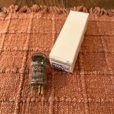 AMPEREX Germany GOLD PIN 6201 Tubes (Military 12AT7) Hickok Tested