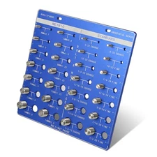 Square Thread Checker, Nut and Bolt Thread Checker, Bolt Size and Thread Iden...